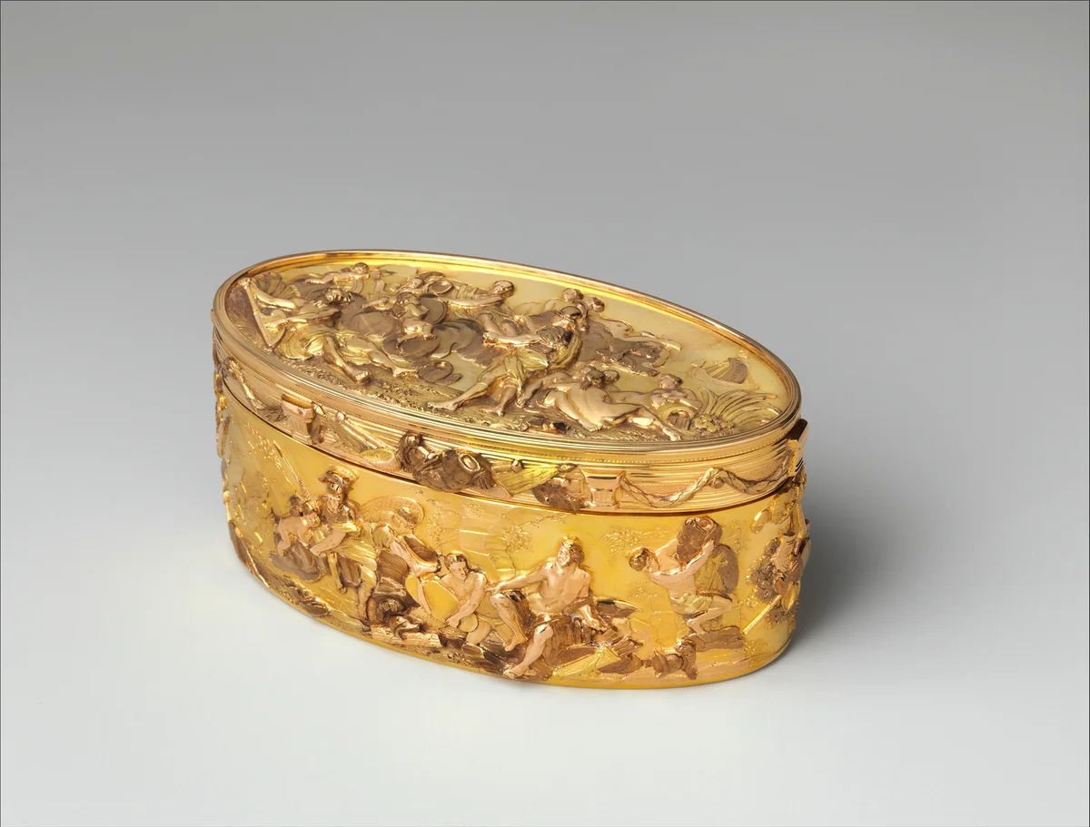 Snuffbox by Henry Bodson, metalwork, 1768-1769