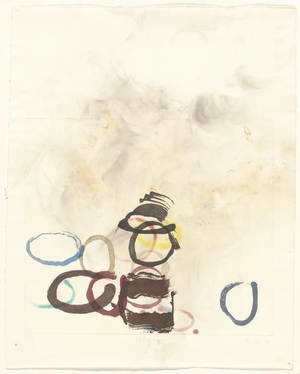 9 Stones 2 by John Cage, print, 1989