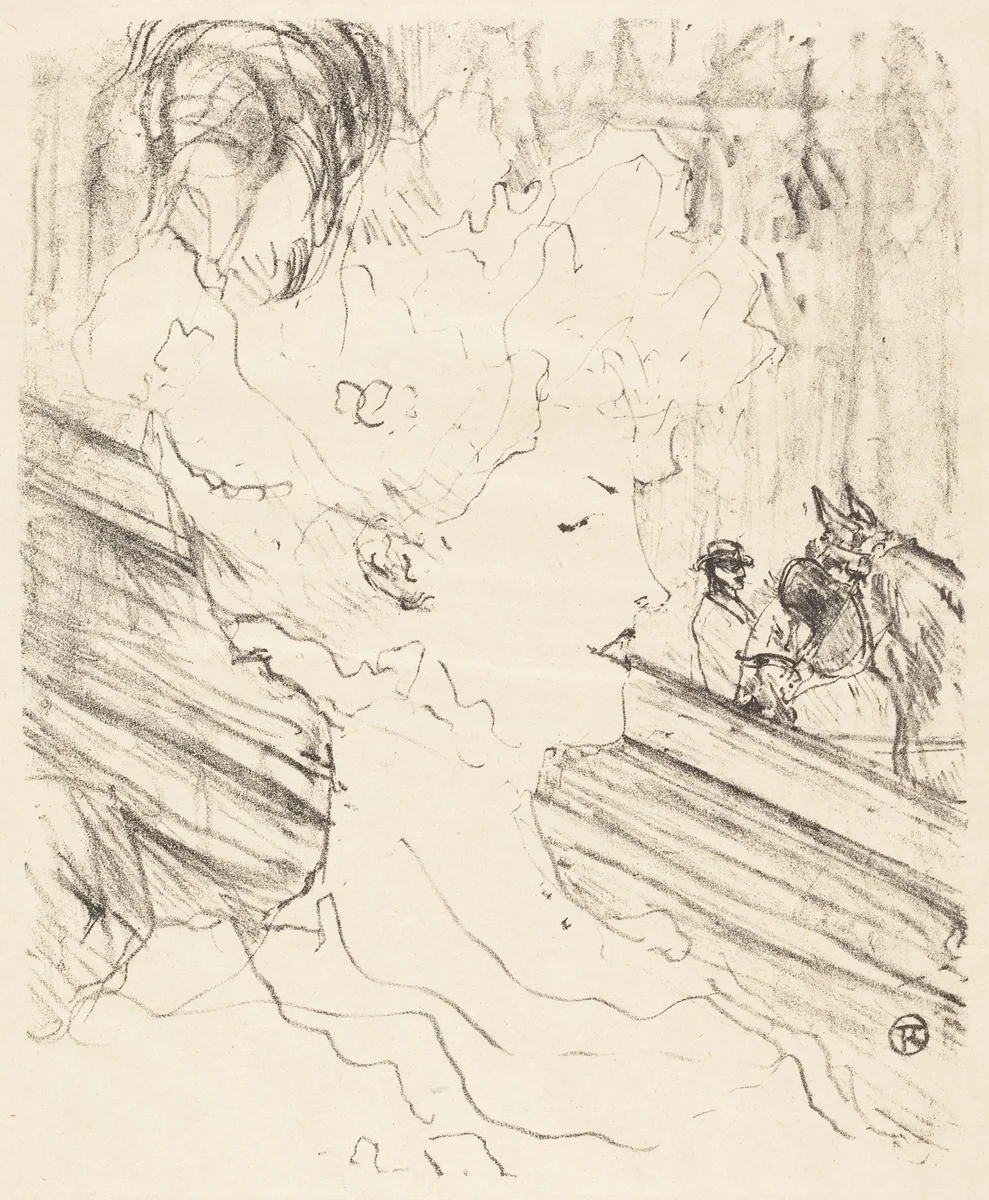 Emilienne d'Alençon by Henri de Toulouse-Lautrec, print, 1896