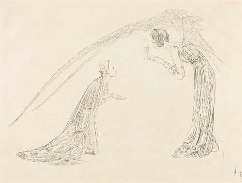 The Annunciation (L'Annonciation) by Carlos Schwabe, print, 1893