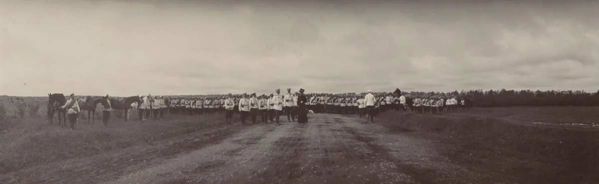 Dowager Empress Maria Feodorovna, Peterhof by Unidentified Photographer, photograph, 1905