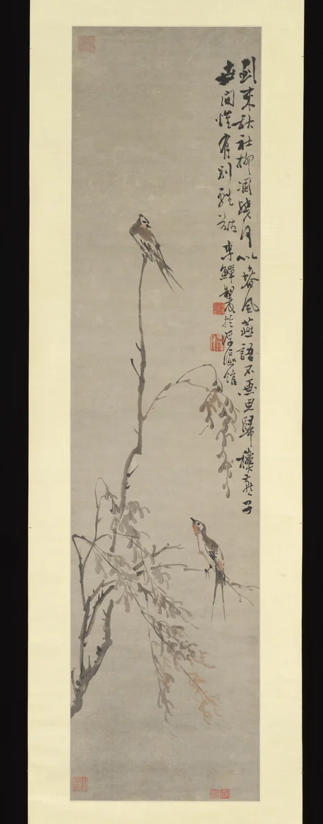 Swallows by Li Shan, painting, 1686-1756