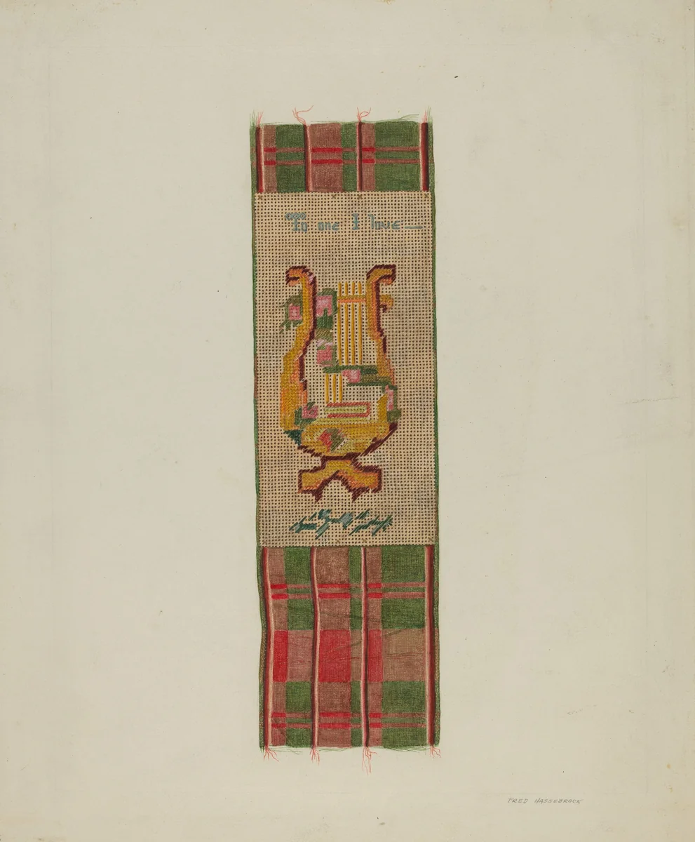 Bookmark by Fred Hassebrock, index of american design, 1938