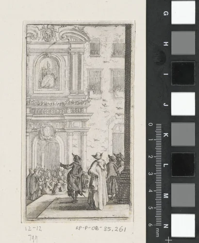 Pauselijk paleis by anonymous, print, 1620-1664
