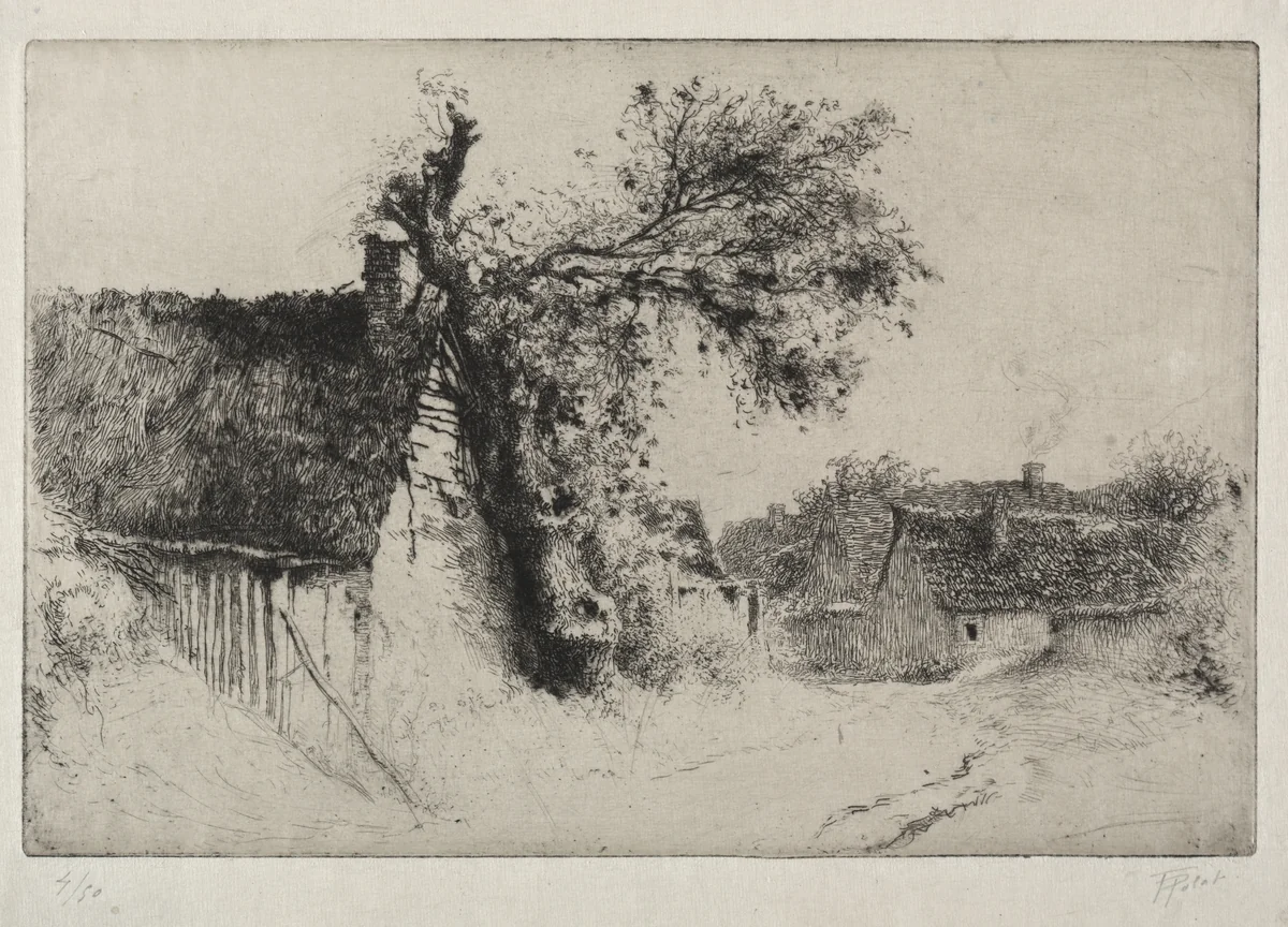 The Old Elm Tree by Tigrane Polat, print, 1900-1925