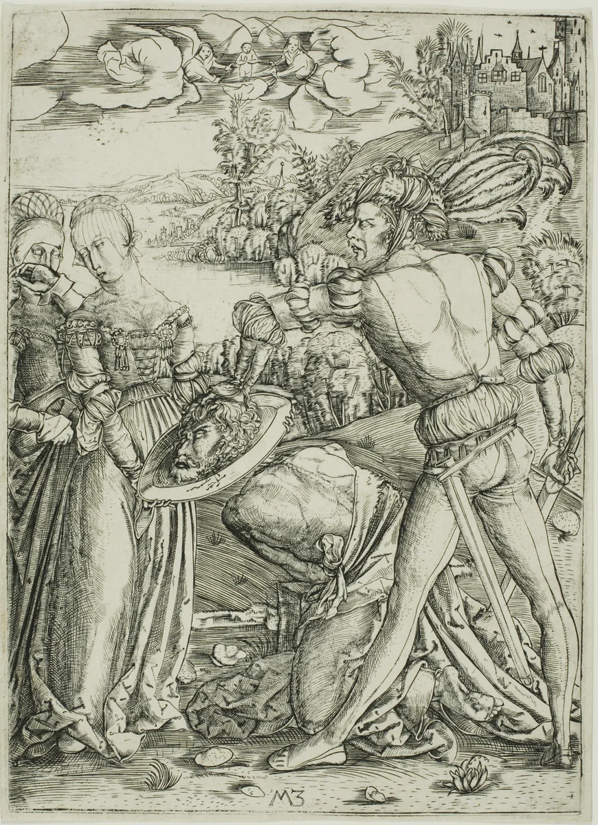 The Beheading of St. John the Baptist by Master M.Z., print, 1495-1505
