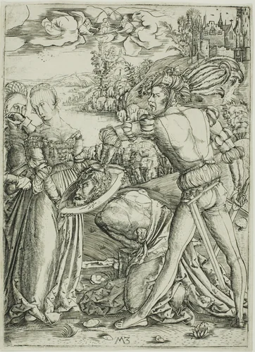 The Beheading of St. John the Baptist by Master M.Z., print, 1495-1505
