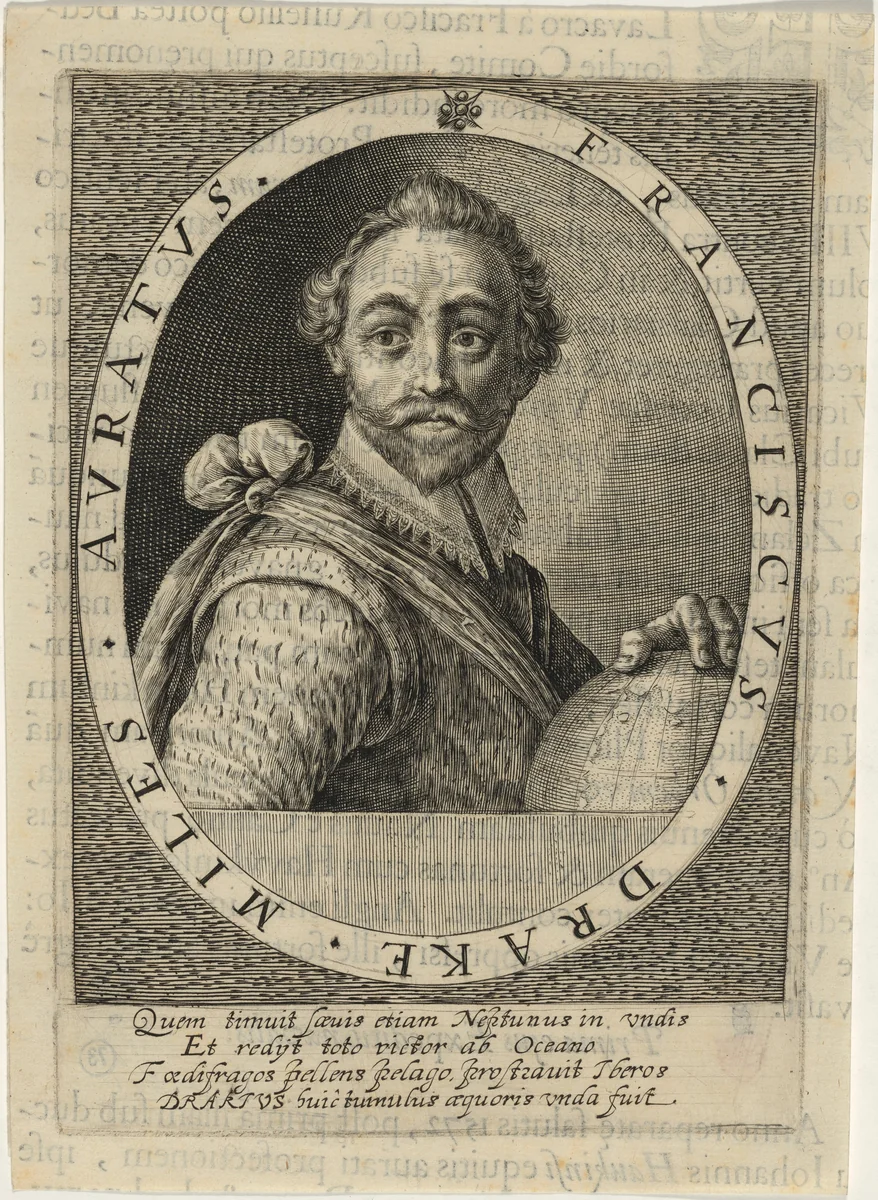 Sir Francis Drake by Willem de Passe, print, 1620