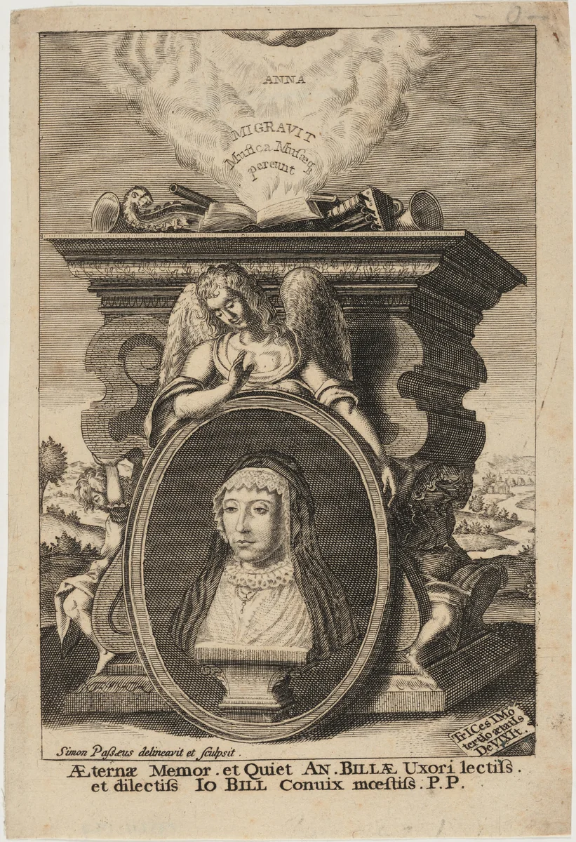 Anne Bill by Anonymous Artist; Simon van de Passe, print, 1595-1647