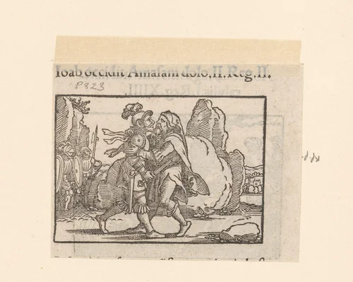 Joab doodt Amasa by anonymous, print, 1530-1533