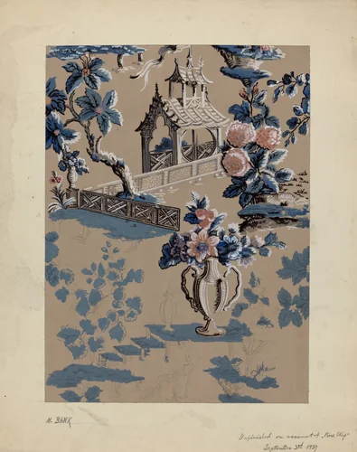 Wall Paper by Moses Bank, index of american design, 1934