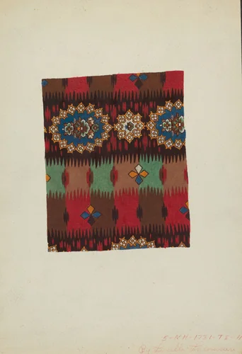 Printed Textile by Lucille Lacoursiere, index of american design, 1938
