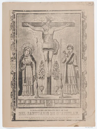 An indulgence with an image of Our Lord of Chalma by José Guadalupe Posada, print, 1895-1905