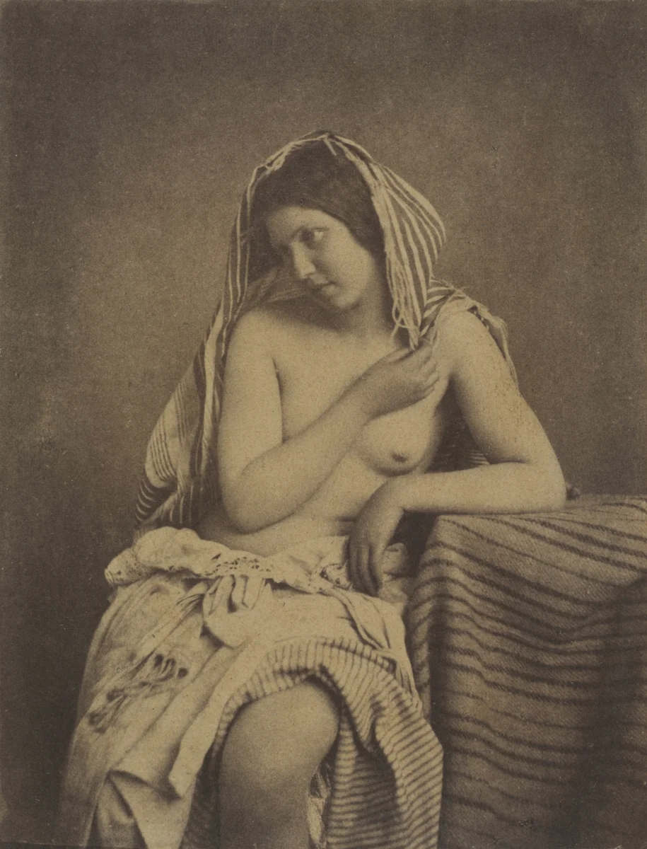 Study after Nature by Julien Vallou de Villeneuve, photograph, 1848-1860
