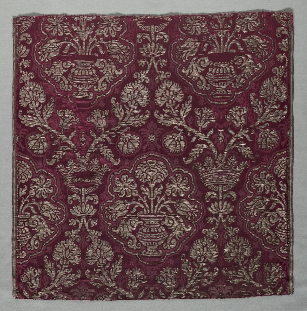 Silk Fragment by Unknown, textile, 1500-1599