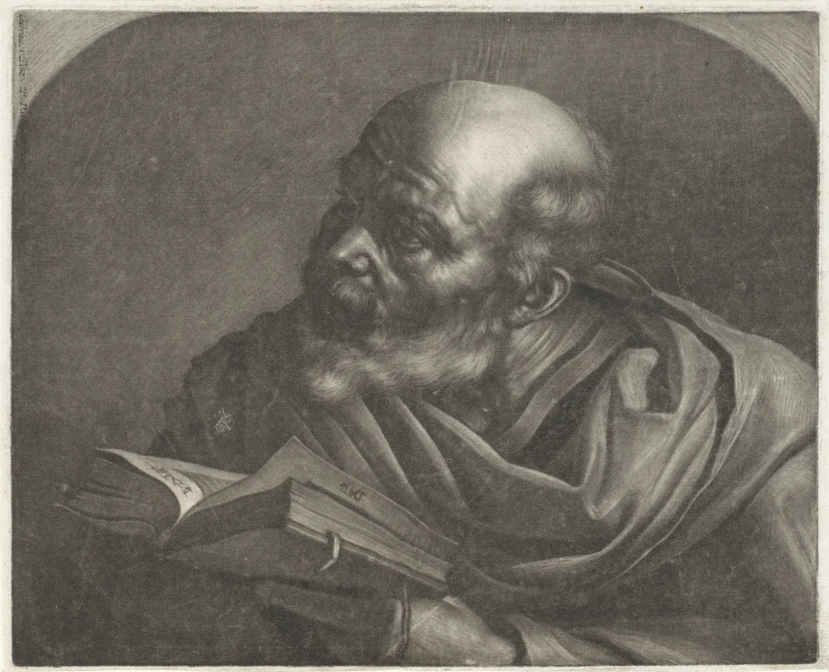 Kale man by Wallerant Vaillant, print, 1658-1677