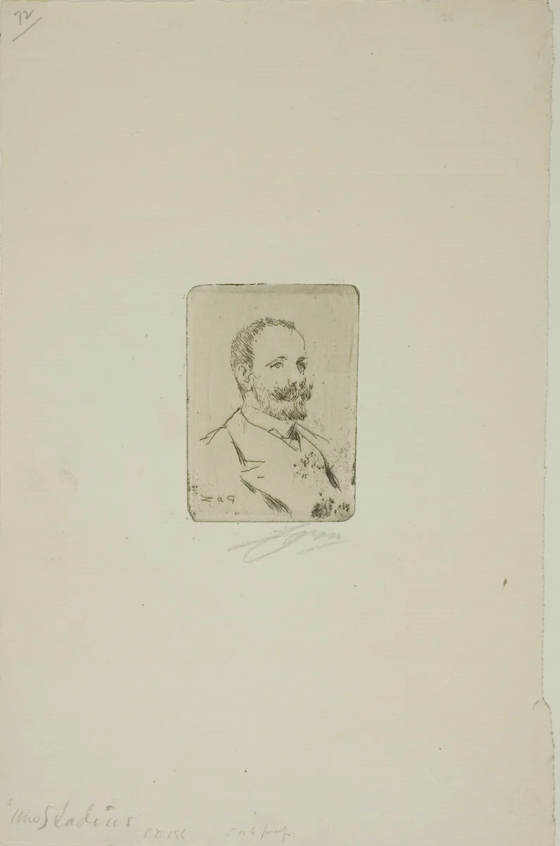 Uno Stadius by Anders Zorn, print, 1905