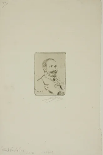 Uno Stadius by Anders Zorn, print, 1905