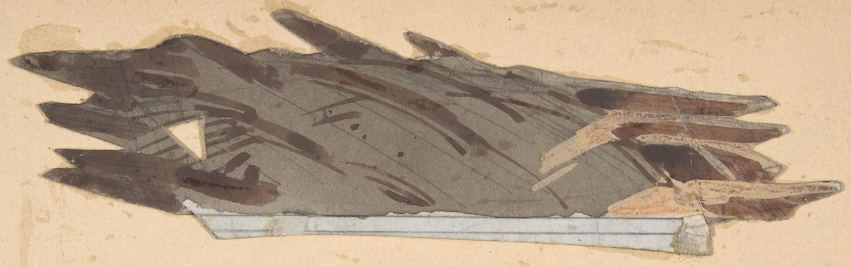 Design for a Stage Set at the Opéra, Paris by Eugène Cicéri, drawing, 1830-1890