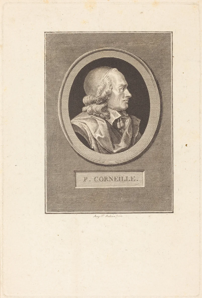 Pierre Corneille by Augustin de Saint-Aubin, print, 1799