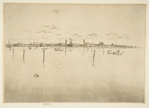 Little Venice (The Little Venice) by James McNeill Whistler, print, 1879-1880
