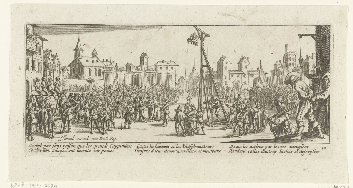 Strafmaatregelen: de wipgalg by anonymous, print, 1677-1690