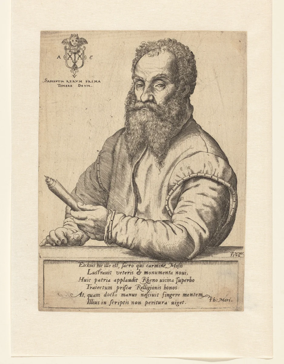 Portret van Arend van Eyck by Unknown, print, 1572