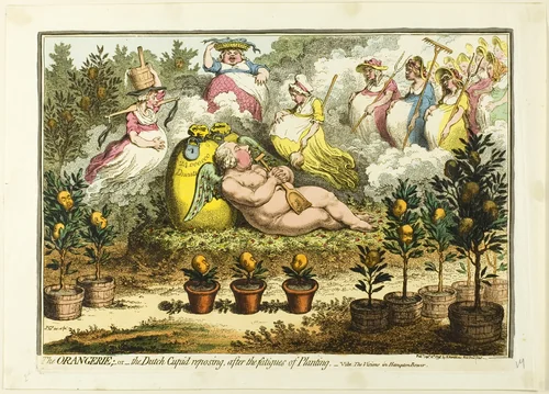 The Orangerie by James Gillray, print, 1796