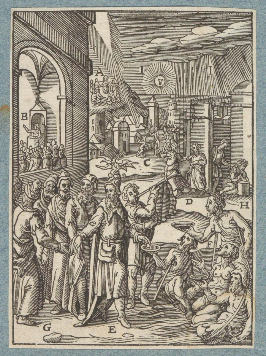 IJdele man wil geprezen worden door het volk by Christoffel van Sichem, print, 1629