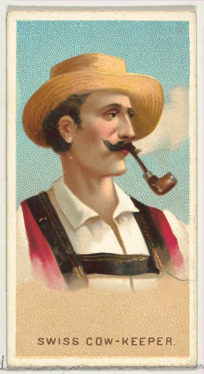Swiss Cow-Keeper, from World's Smokers series (N33) for Allen & Ginter Cigarettes by Allen & Ginter, print, 1888