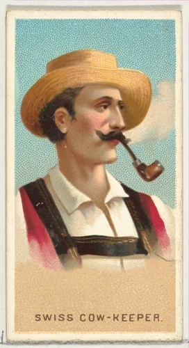 Swiss Cow-Keeper, from World's Smokers series (N33) for Allen & Ginter Cigarettes by Allen & Ginter, print, 1888