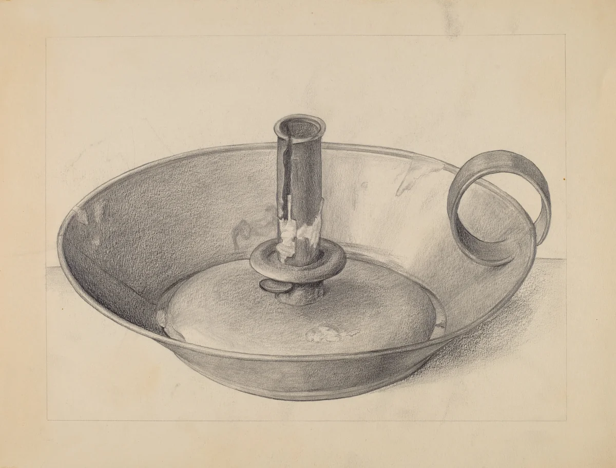 Candlestick by Janet Riza, index of american design, 1936