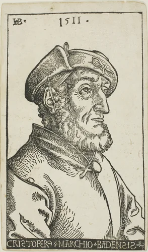Margrave Christoph I of Baden by Hans Baldung Grien, print, 1511