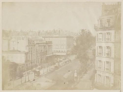 View of the Boulevards at Paris by William Henry Fox Talbot, photograph, 1843-1844