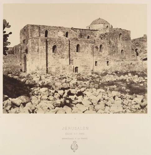 Jérusalem. Église Ste Anne appartenant à la France by Louis de Clercq, photograph, 1860