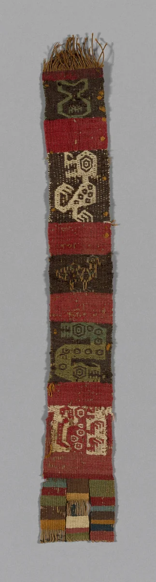 Fragment (Band) by Provincial Wari, textile, 800-1100