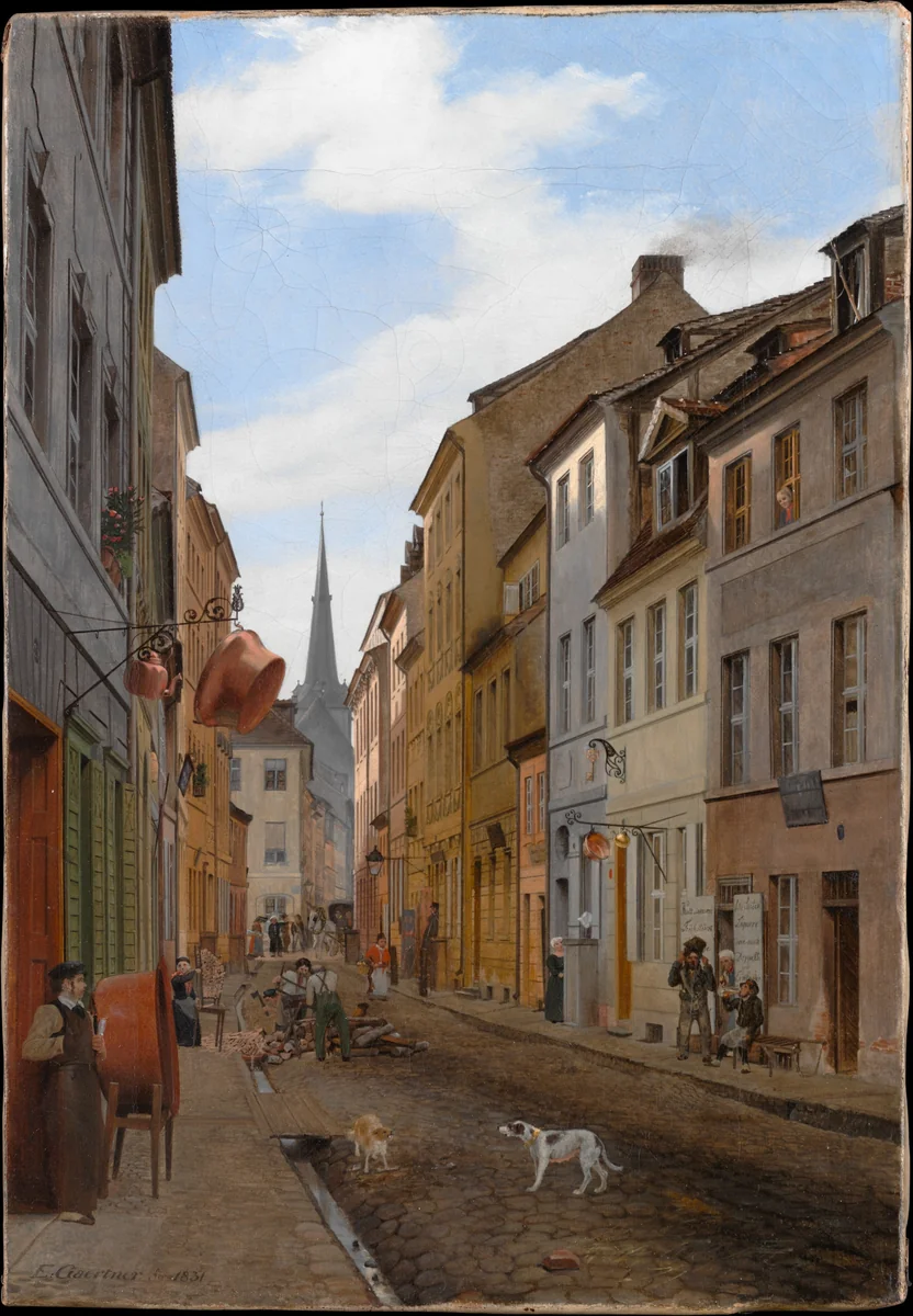 Parochialstrasse in Berlin by Eduard Gaertner, painting, 1831