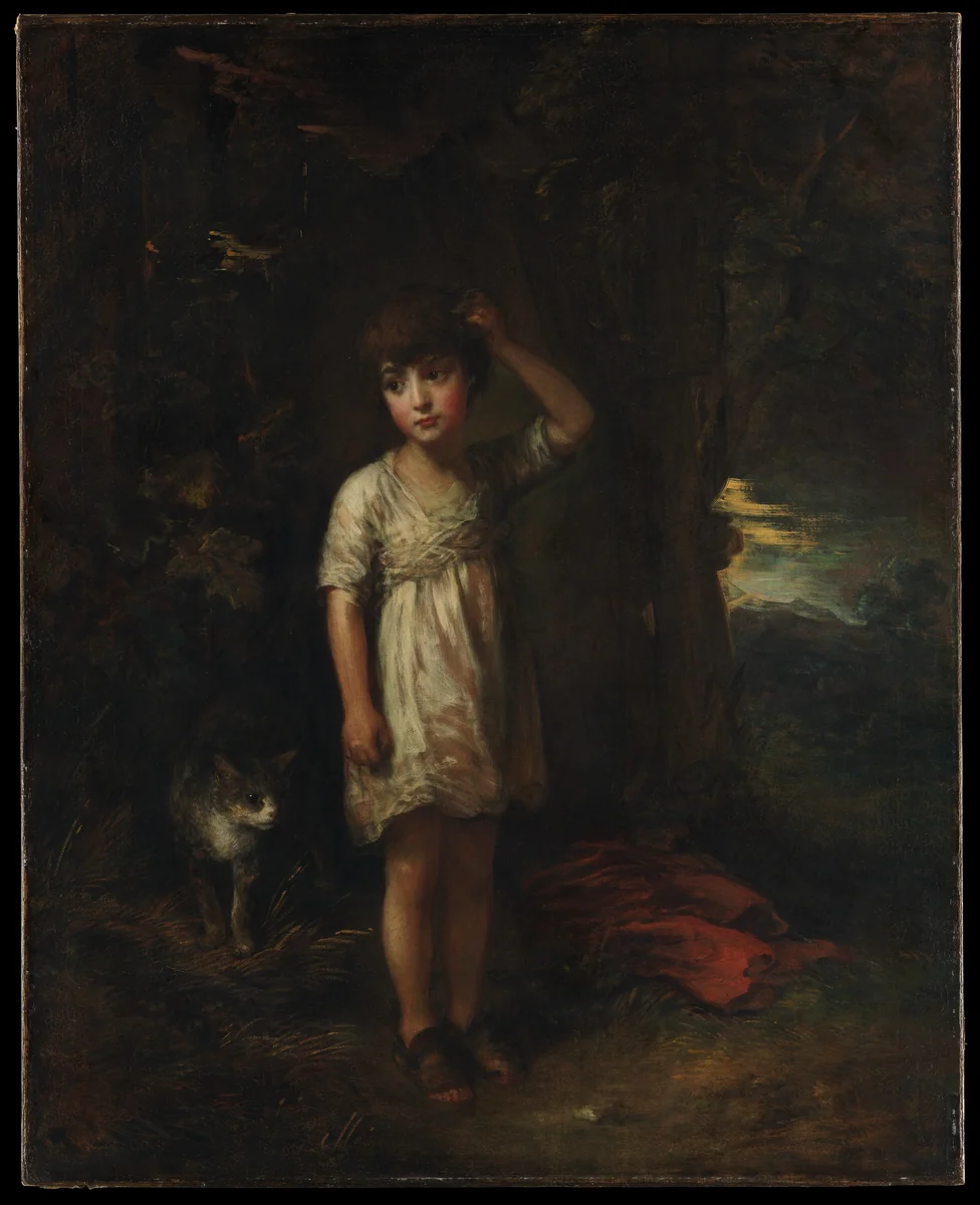 A Boy with a Cat—Morning by Thomas Gainsborough, painting, 1787