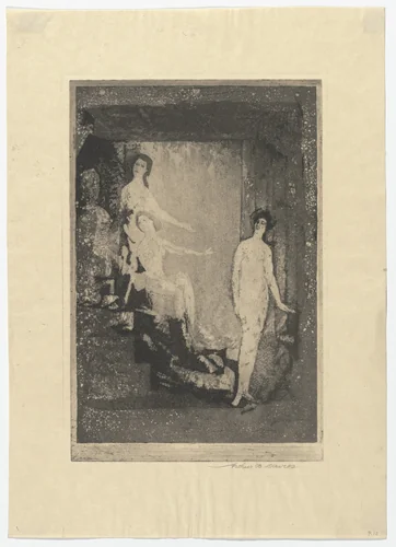 The Temple by Arthur B. Davies, print, 1918