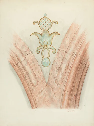 Ceiling Decoration by William Kieckhofel, index of american design, 1941