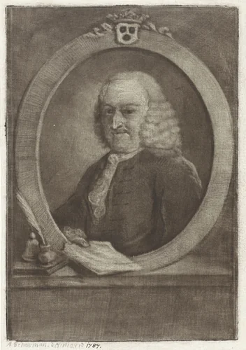 Portret van Pieter van Bleiswijk by Aert Schouman, print, 1787