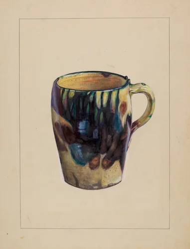 Large Mug by Mina Lowry, index of american design, 1936