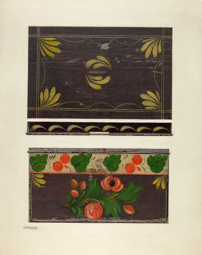 Toleware Document Box by Charles Henning, index of american design, 1942