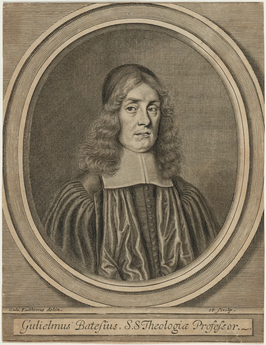 William Bates, D.D. by William Faithorne, print, 1616-1691