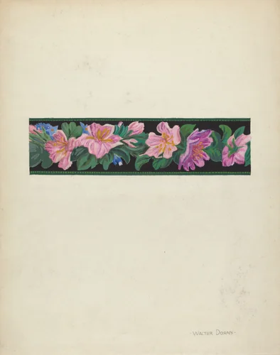 Wallpaper Border by Walter Doran, index of american design, 1939