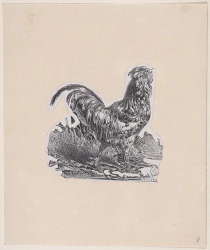 The Rooster by Charles Jacque, print, 1848-1858