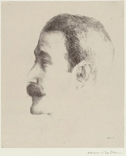 Ricardo Viñes by Odilon Redon, print, 1903