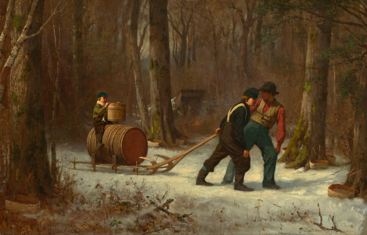 On Their Way to Camp by Eastman Johnson, painting, 1873