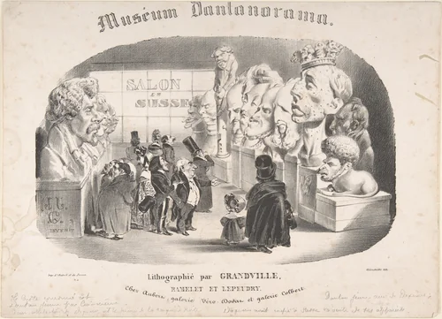 Dantanorama Museum by Grandville, Ramelet and Lepeudry, print, 1835