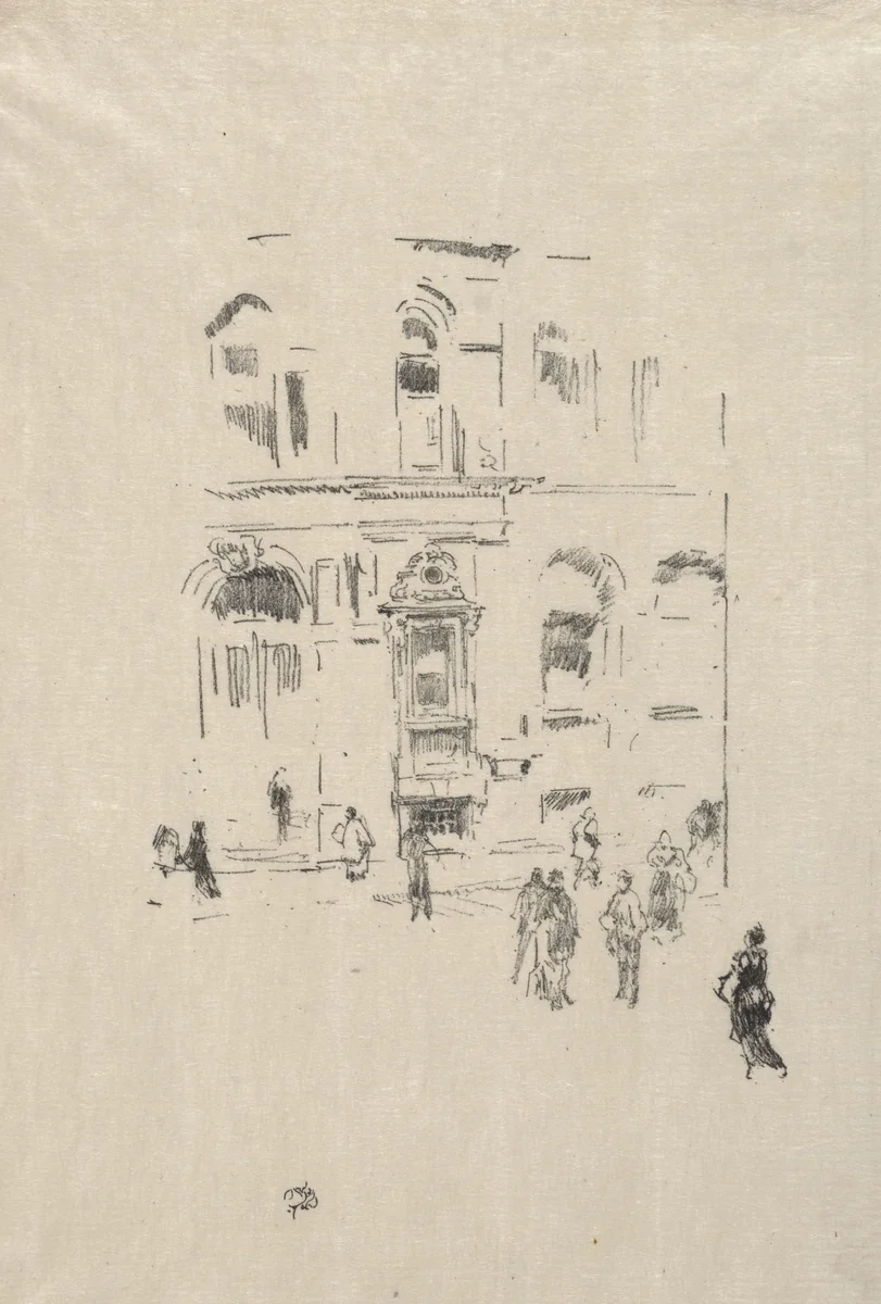 Victoria Club by James McNeill Whistler, print, 1879